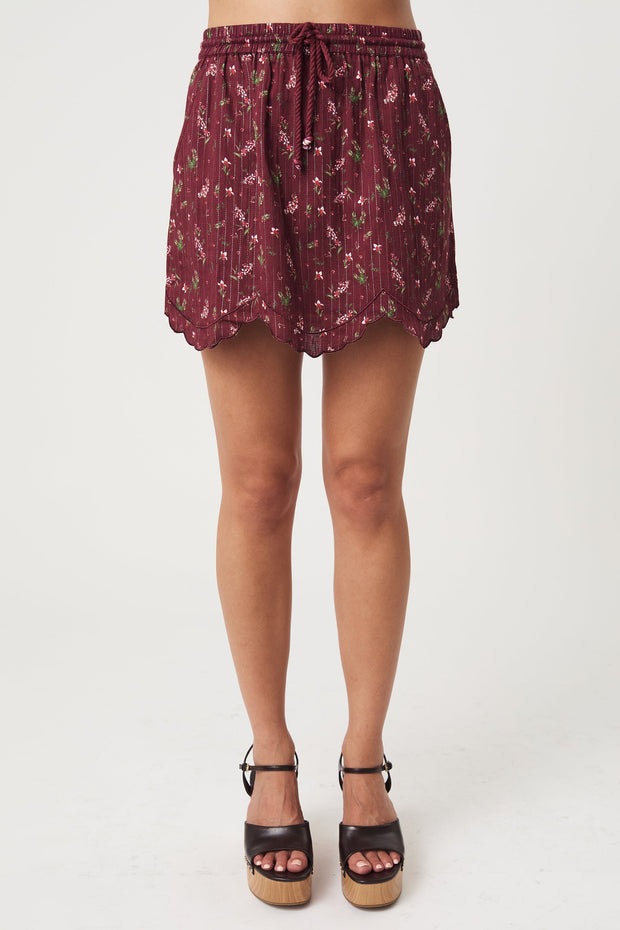 Mahina Mini Skirt - Dark Prairie S