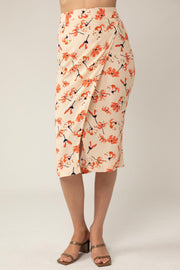 Emma Midi Wrap Skirt - Garden Bloom Floral