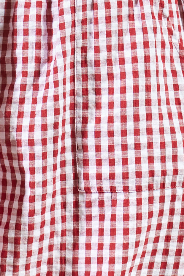 Aila Blouse - Red Check