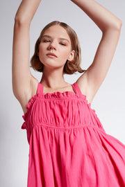 Cecilia Mini Dress - Fuchsia Pink