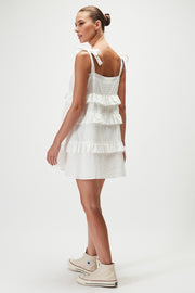 Giana Mini Dress - White - SAMPLE
