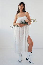 Reece Maxi Dress - Menorca White