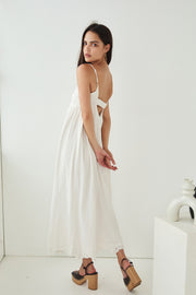 Cecile Maxi Dress - Core White - SAMPLE