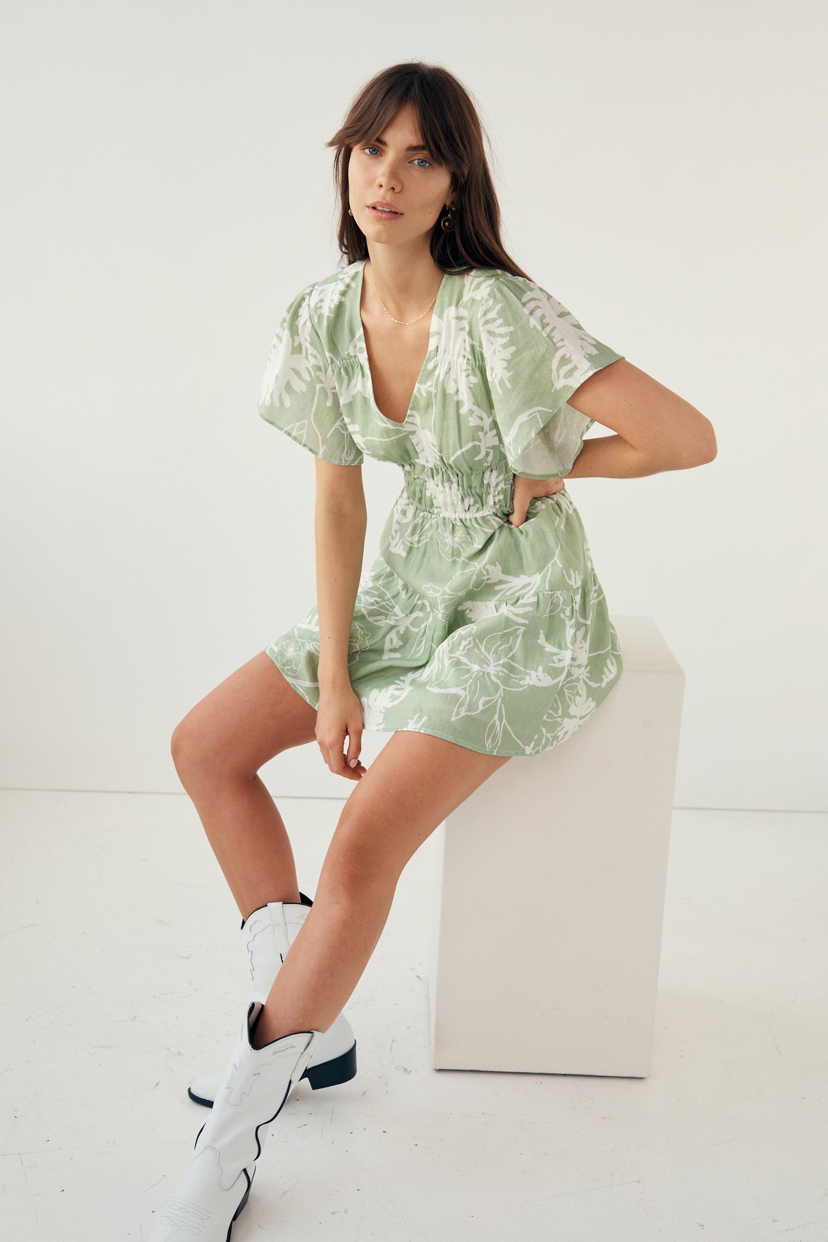 Sasha Mini Dress - Summer Green – Rue Stiic