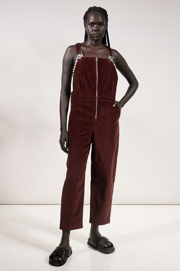 Jayda Overall - Maroon Red - CLEARANCE