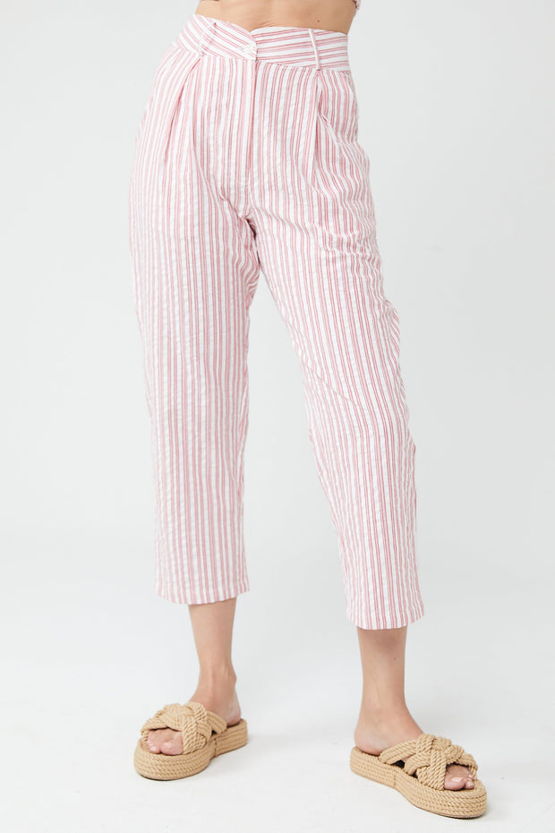 Penny Mom Pants - Stripe - SAMPLE