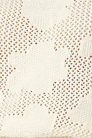 Iris Pointelle Mini Dress - Marshmallow - SAMPLE