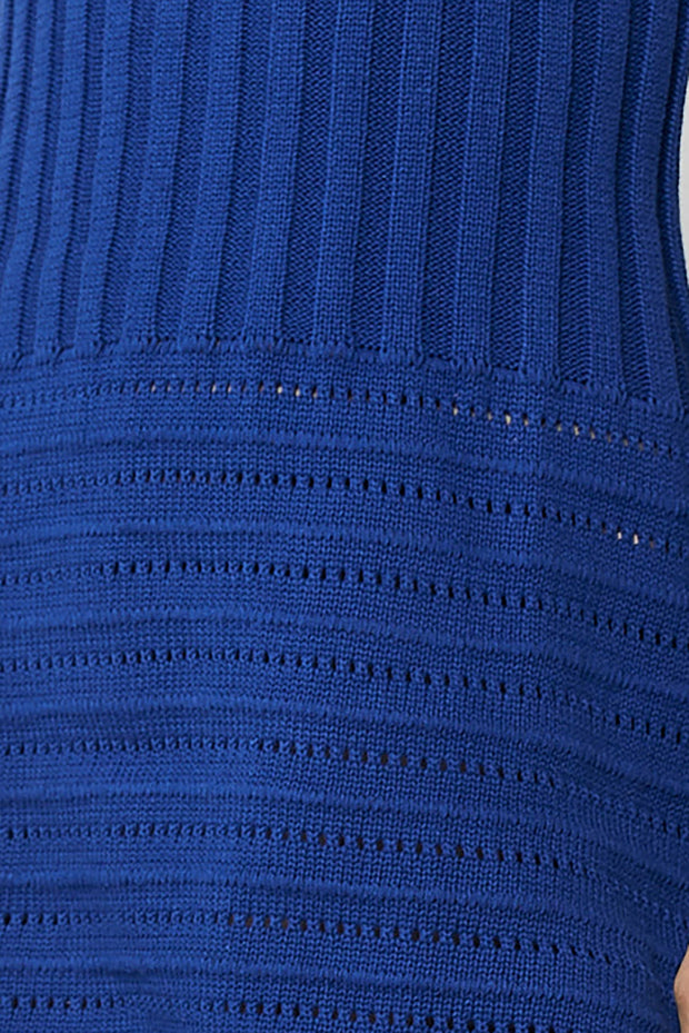 Alicia Knit Mini Dress - Matisse Blue - SAMPLE