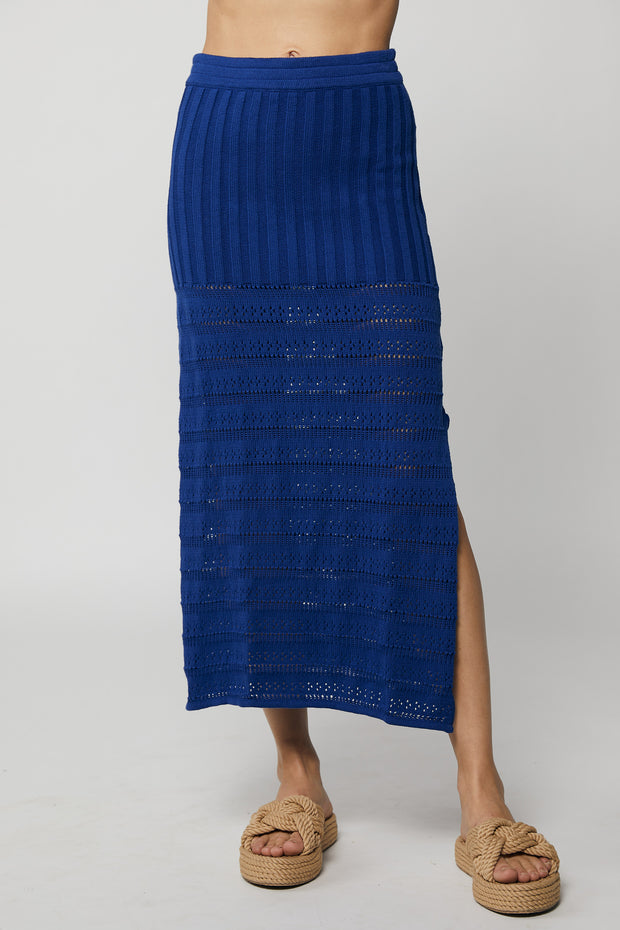 Debbie Midi Skirt - Matisse Blue