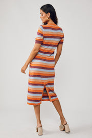 Vicky Maxi Dress - Multi Stripes - SAMPLE