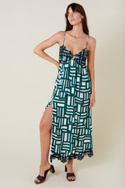 Cecile Maxi Dress - Painted Check - SAMPLE