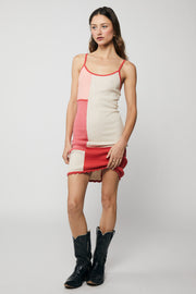 Madison Mini Dress - Patchwork - SAMPLE