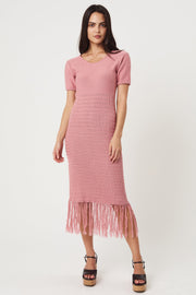 Naima Midi Dress - Rose - SAMPLE
