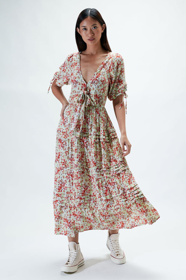 Emilia Maxi Dress - Rays of Fiona Floral - SAMPLE