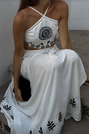 Elera Maxi Scarf Dress - Natural Sphere