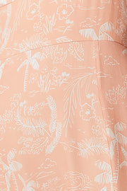 Evita Midi Dress - Tropical Blush - SAMPLE