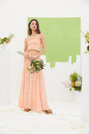 Aurora Maxi Skirt - Tropical Blush - SAMPLE
