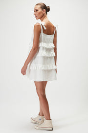 Giana Mini Dress - White - CLEARANCE