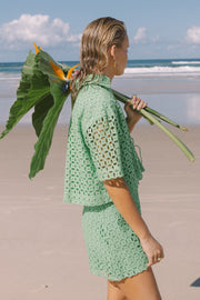 Stacy Mini Skirt - Summer Green - SAMPLE