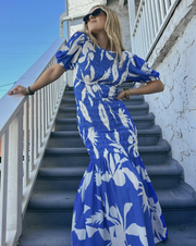 Isabella Maxi Dress - Blue Spring