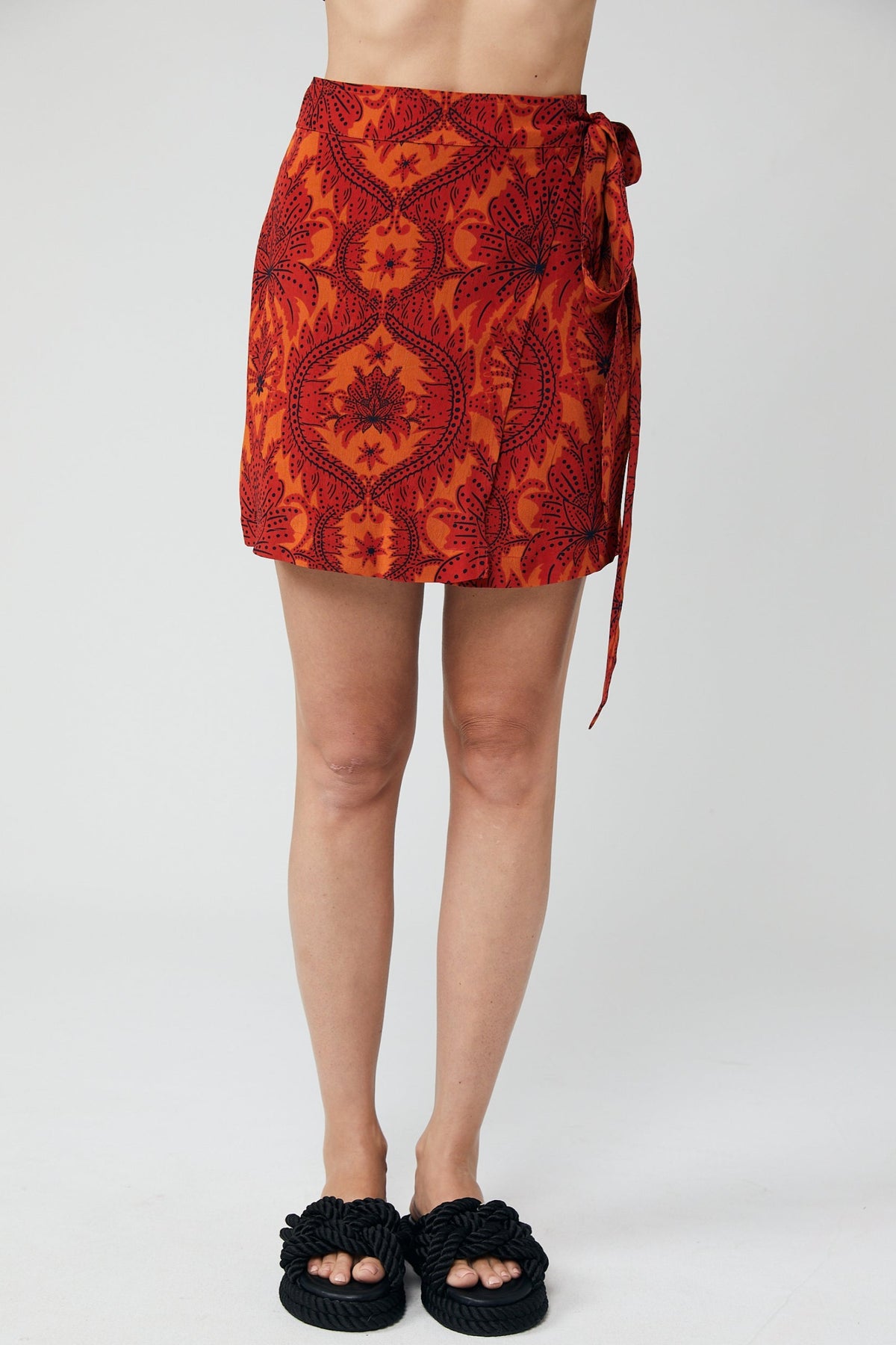 Diary of a Chain Stitcher : Floral Viscose Crepe Frankie Wrap Skirt