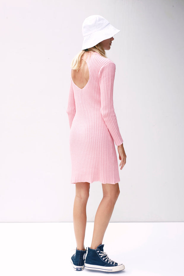 Charli Knit Dress - Pink - CLEARANCE