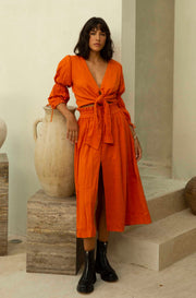 Rosa Top - Tangerine - CLEARANCE