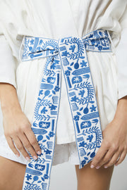 Aylin Embro Kimono - Blue Embro