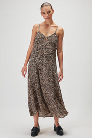 Bianca Slip Dress - Desert Leopard - CLEARANCE