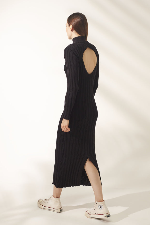 Dayana Knit Dress - Black - SAMPLE