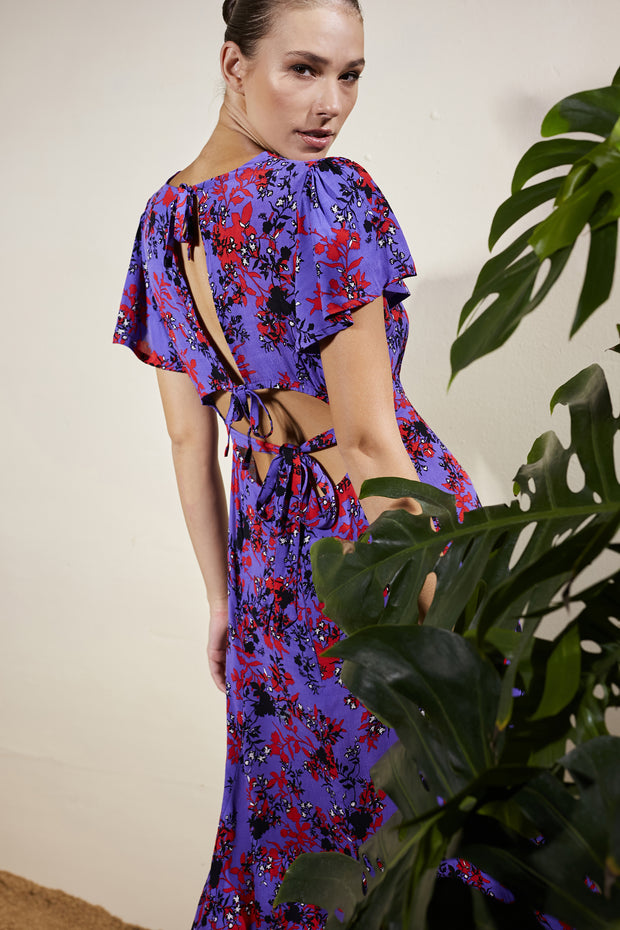 Kori Split Dress - Jardin Floral - CLEARANCE
