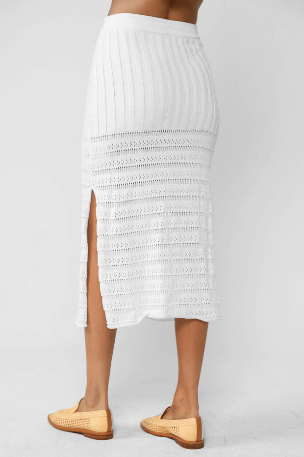 Debby Fitted Skirt - Off-White