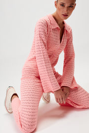 Millie Knit Jumpsuit - Orchid Pink - SAMPLE