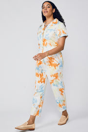 Rosie Shibori Jumpsuit - Multiple Tie Dye - CLEARANCE