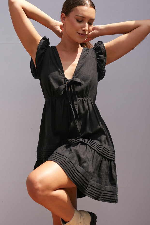 Frida Mini Dress - Black - SAMPLE