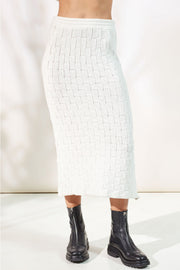 Kenzie Knit Skirt - White