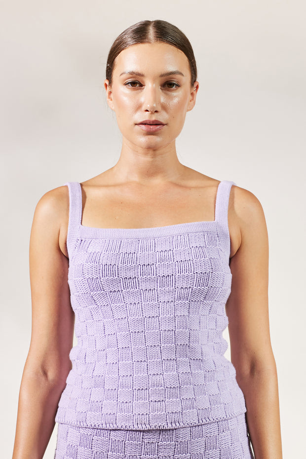 Annie Knit Top - Lavender - CLEARANCE