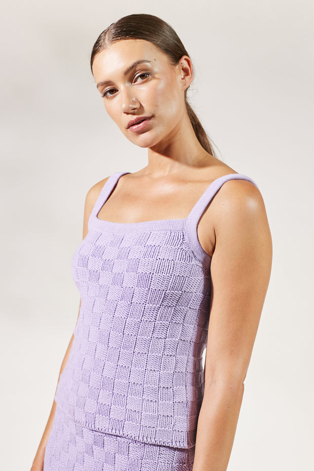 Annie Knit Top - Lavender - CLEARANCE