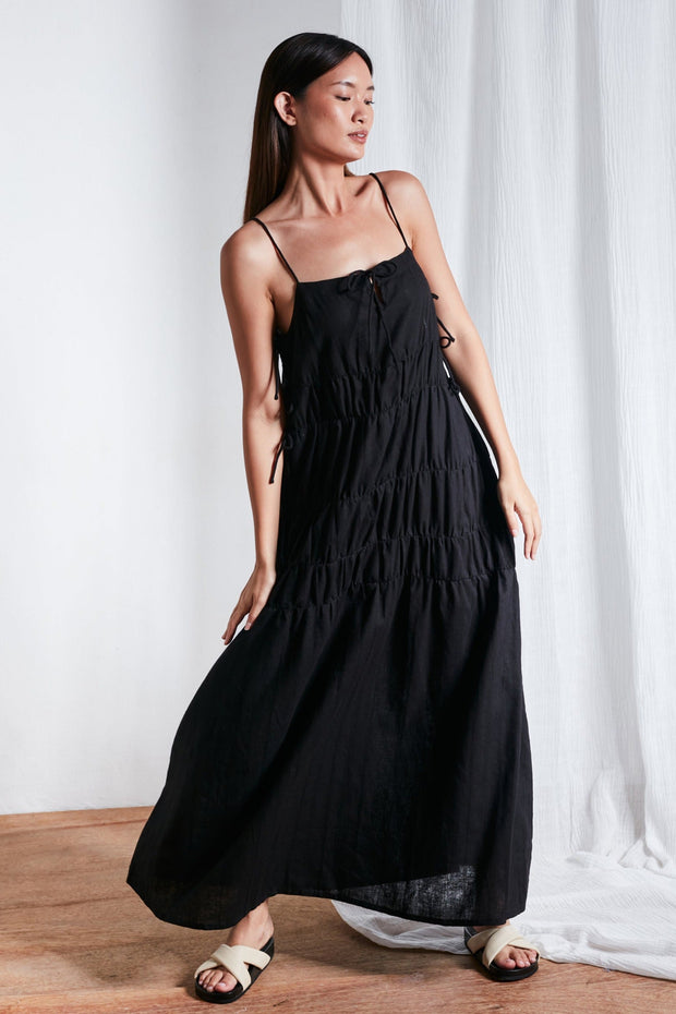 Bella Maxi Dress - Black - CLEARANCE