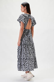 Lucille Maxi Dress - Black Dahlia Floral