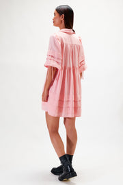 Lila Mini Dress - Blush Rose - SAMPLE