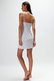 Jade Slip Mini Dress - White - SAMPLE