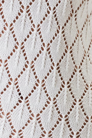 Helen Maxi Knit Dress - White - CLEARANCE