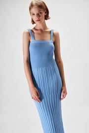 Maren Maxi Knit Dress - Sky Blue