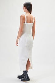 Maren Maxi Knit Dress - White