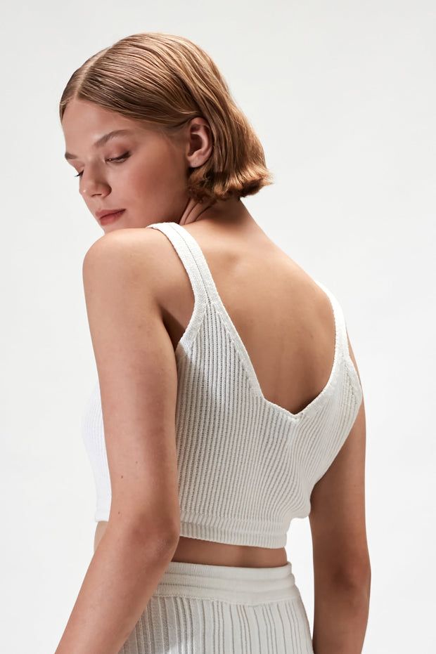 Mabel Bra Top - White - CLEARANCE