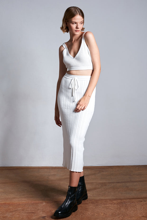 Liana Skirt - White - CLEARANCE