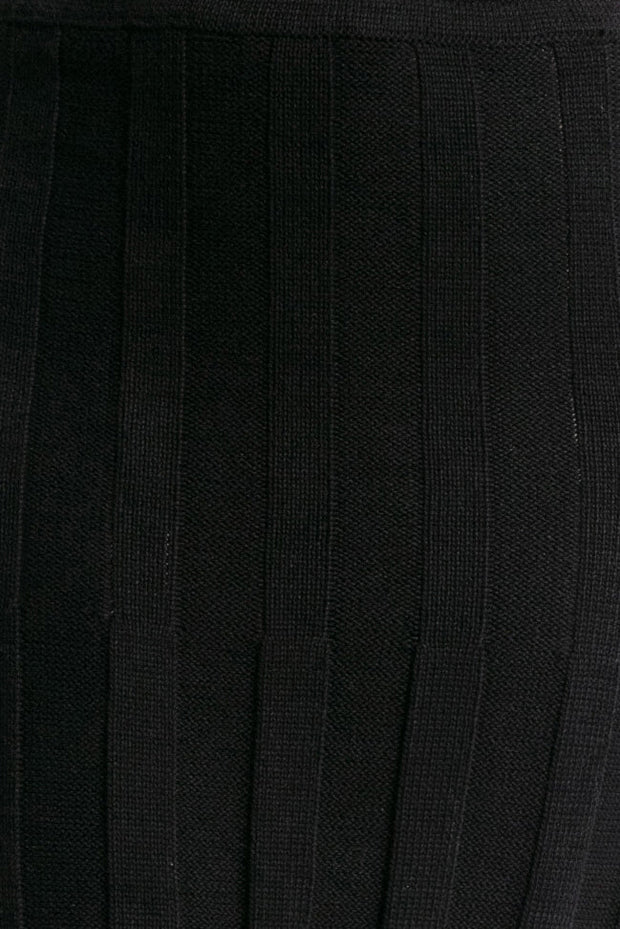 Sasha Knit Skirt - Black - SAMPLE