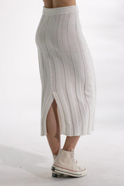 Sasha Knit Skirt - White