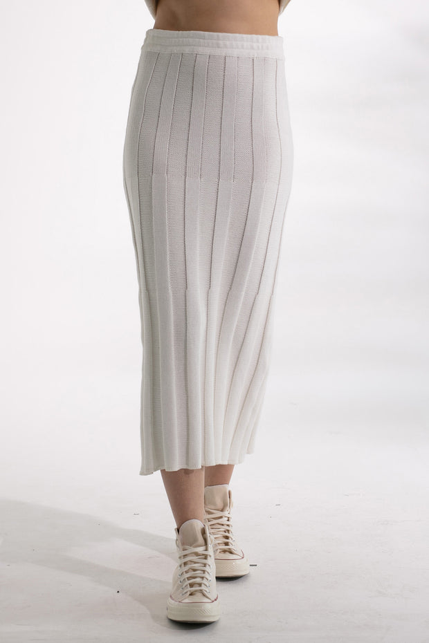 Sasha Knit Skirt - White